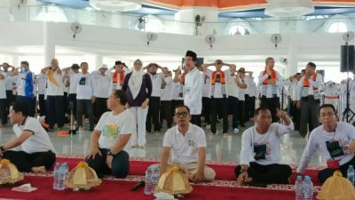 Kanwil Kemenag Sulsel Lounching Senam Haji Indonesia 2024