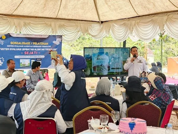 Kepala Bidang Prasarana dan Sarana Pertanian Dinas TPHBun Sulsel, Mario Mega (Dok: Nofi KabarMakassar)