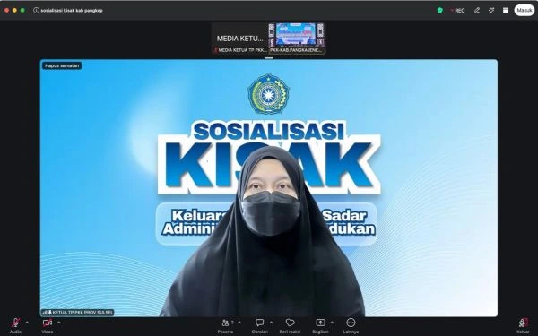 Sosialisasi Program Keluarga Indonesia Sadar Administrasi Kependudukan (KISAK) di Kabupaten Pangkajene dan Kepulauan (Dok: Ist)