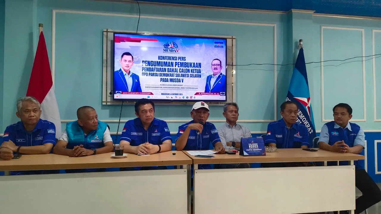Panitia Pendaftaran Bakal Calon Ketua DPD Demokrat Sulsel (Dok: Ist).