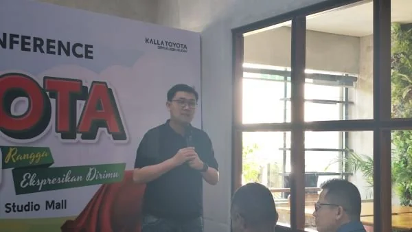 West Area Manager Kalla Toyota, Andika Susanto (Dok : Hanifah KabarMakassar).