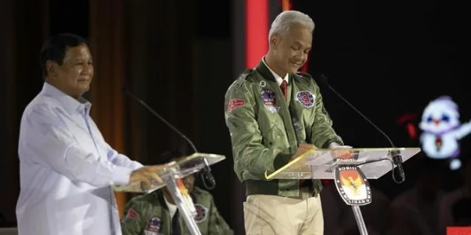 Prabowo Subianto dan Ganjar Pranowo