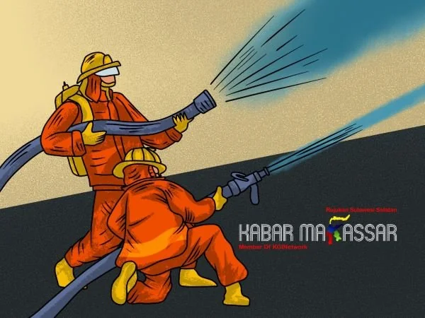 Ilustrasi Damkar (Dok: KabarMakassar)