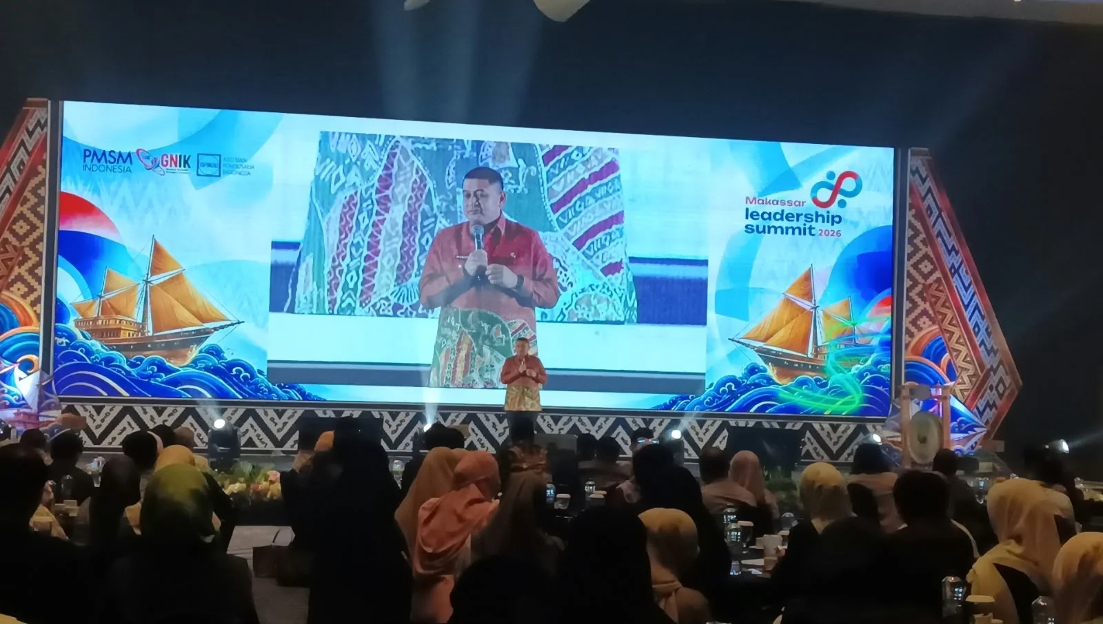 Wali Kota Makassar Munafri Arifuddin di Agenda diskusi panel bertema Inclusive & Sustainable Leadership: People, Planet and Long-Term Values dalam rangkaian Makassar Leadership Summit (Dok: Sinta KabarMakassarkl).