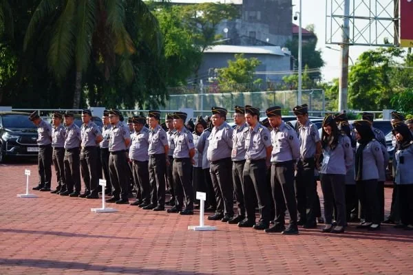Apel pagi ASN Kemenkum Sulsel (Dok : Ist).