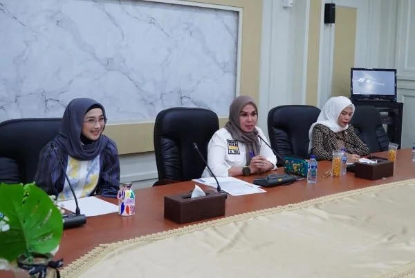 Ketua DPRD Sulawesi Selatan Andi Ina Kartika Sari menerima kunjungan anggota DPR RI, Desi Ratnasari.