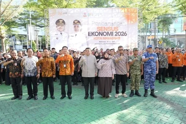Wali Kota Makassar, Munafri Arifuddin saat Menghadiri Pencanangan dan Penguatan Komitmen Bersama Pelaksanaan Sensus Ekonomi 2026 (Dok: Ist)