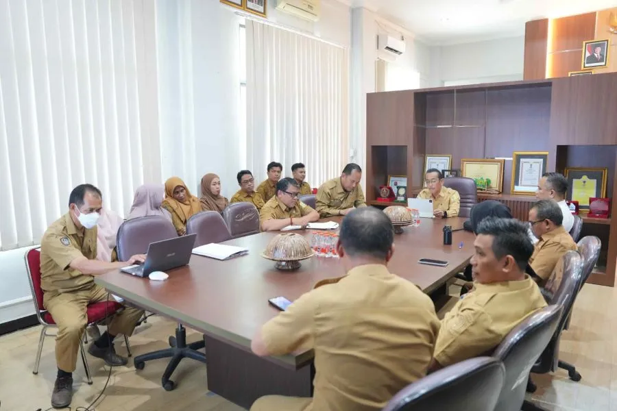 Rapat koordinasi Pemkab Sinjai terkait program strategis pertanahan (Dok: Ist)