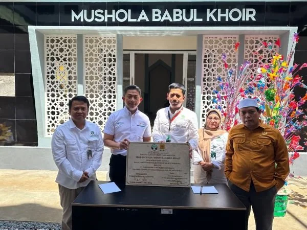 PT PLN peresmian pembangunan Mushola Babul Khoir (Dok : Ist).