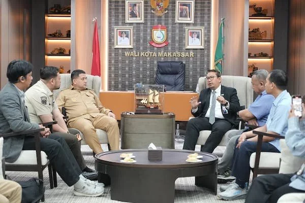 PT Angkasa Pura Sultan Hasanuddin audiensi dengan Wali Kota Makassar, Munafri Arifuddin (Dok: Ist).