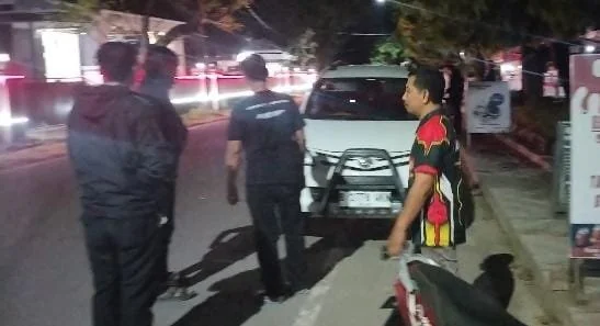 Lokasi Kejadian Depan Rujab Ketua DPRD Takalar