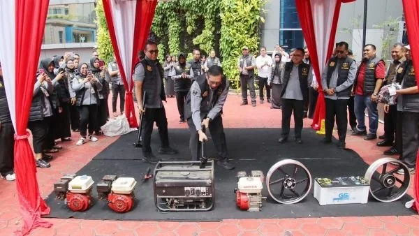 Direktorat Jenderal Kekayaan Intelektual (DJKI) Kementerian Hukum menggelar Ekspose dan Pemusnahan Barang Bukti Hasil Penanganan Pelanggaran Kekayaan Intelektual Tahun 2025. (Dok: Ist)