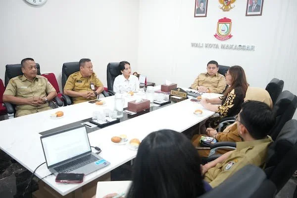 Audiensi Wali Kota Makassar Munafri Arifuddin dengan Cambridge University Press and Assessment, (Dok: Ist).