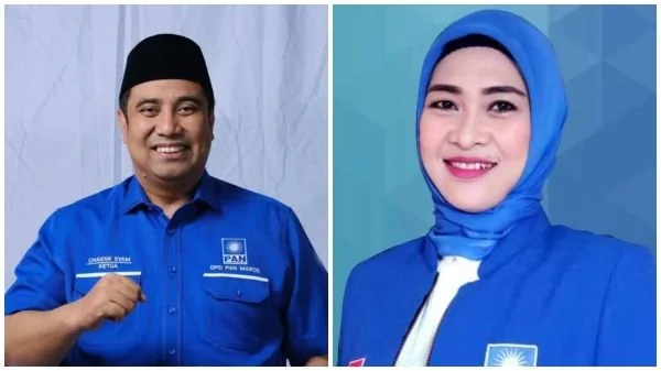 Bupati Maros, Chaidir Syam dan Bupati Kabupaten Gowa, Husniah Talenrang (Dok : Ist).
