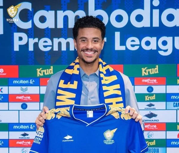Tangkapan Layar  Lucas Dias do Serafim Nascimento di Akun visakhafc_prideofcambodia, (Dok: Ist).