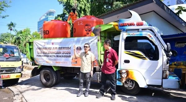 PDAM Makassar terus memperluas dukungan pemenuhan kebutuhan air bersih bagi warga yang terdampak kekeringan (Dok: Ist)