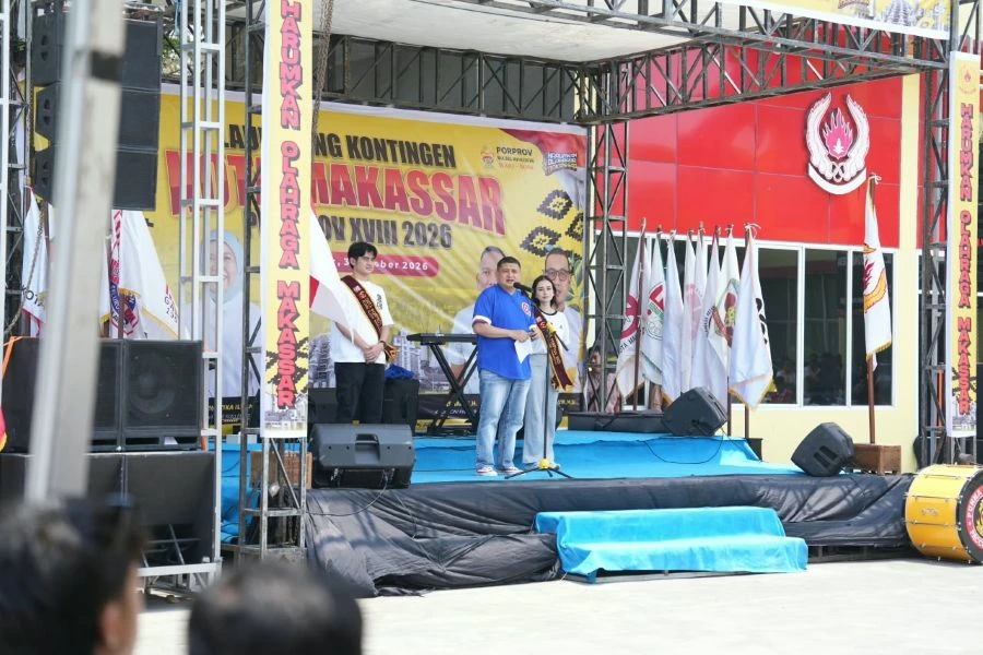 Wali Kota Makassar Munafri Arifuddin saat memberikan sambutan (Dok: Ist)
