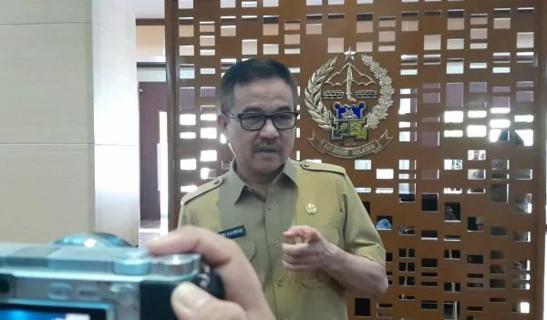 Sekprov Sulsel, Jufri Rahman di Kantor Gubernur Sulsel (Dok: Nofi KabarMakassar).