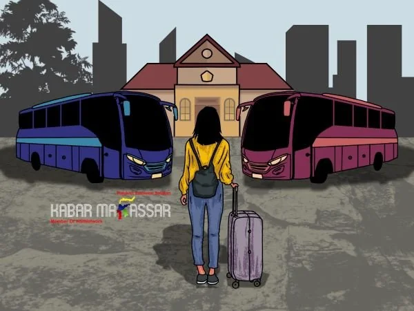 Ilustrasi mudik (Dok: KabarMakassar)