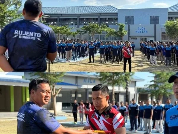 Kepala Rutan Kelas IIB Jeneponto, Adam Ridwansyah, saat membuka turnamen Porsenap (Dok : ist).