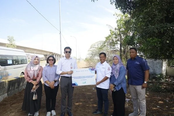 penyerahan akses jalan terhadap warga terdampak MNP (dok ist)