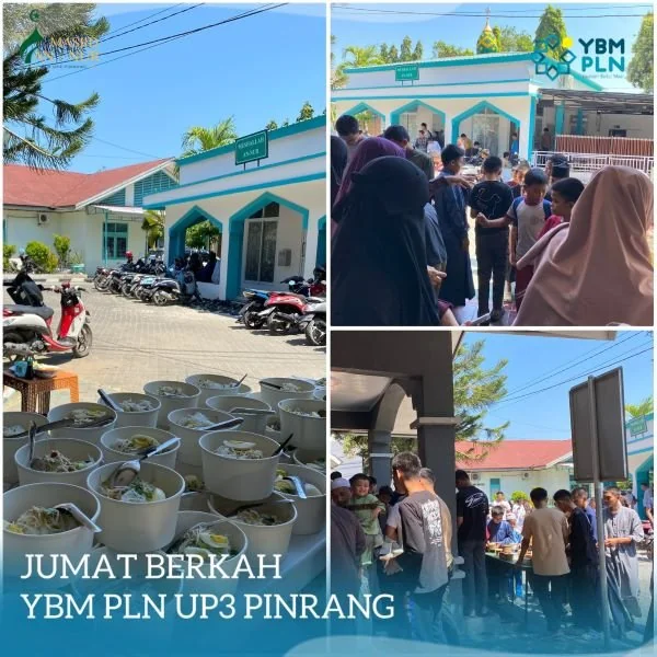 Program Jumat Berkah YBM PLN UP3 Pinrang. (Dok: Ist)