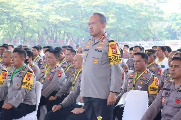 Kapolrestabes Makassar, Mokhamad Ngajib dalam latihan Pra Operasi Mangap Praja Pallawa 2024-2025 (Dok : Ist).