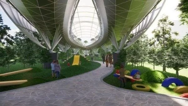 Desain Revitalisasi Lapangan Karebosi Makassar, (Dok: Ist).