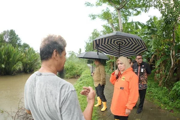 Suasana Peninjauan Jembatan Kaccia di Kelurahan Barombong Kota Makassar (Dok: Ist).