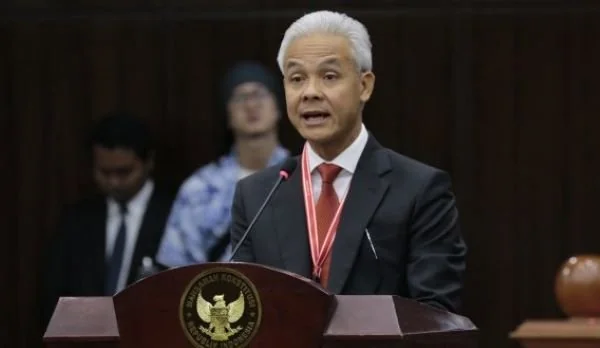 Ganjar Pranowo saat sidang MK (Foto : ist).