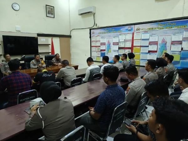 Polres Sinjai menggelar pelatihan khusus untuk personel yang akan bertugas mengamankan Pilkada (Dok : Ist).