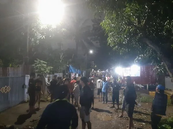 suasana pasca bentrok antar warga di Jalan Ujung Bori, Makassar (Dok: Ist)