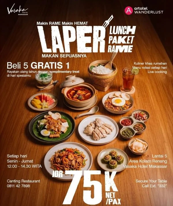 Promo ‘Makin Rame Makin Hemat’. (Dok: Ist)