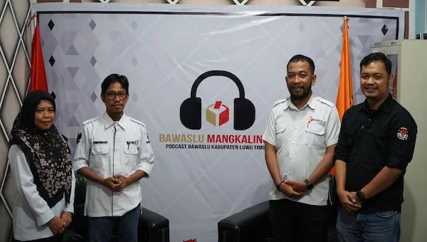 Bawaslu Lutim Launching Podcast ‘Bawaslu Mangkalinga’. Dok. Ist