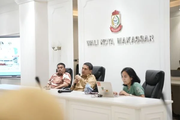 Wali Kota Makassar, Mumafri Arifuddin saat monitoring dan evaluasi Dinas Pariwisata Kota Makassar (Dok : Ist)