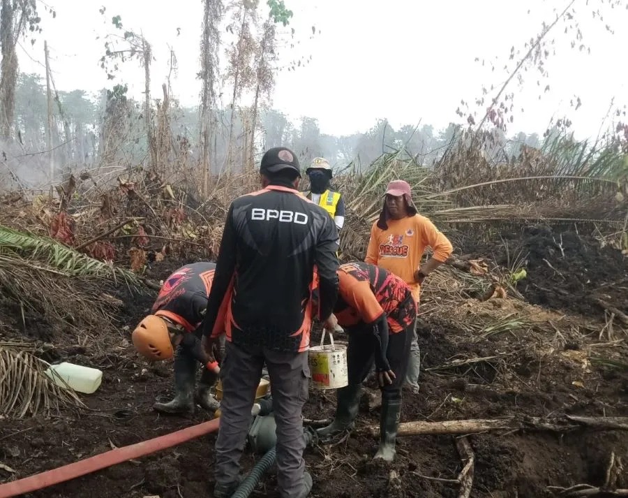 Penanganan Karhutla yang dilakukan Tim Gabungan di Desa Buana Sakti, Tommo (Dok: Ist)