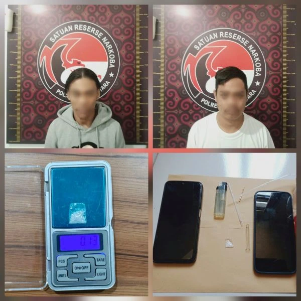 Operasi Antik Lipu 2026, petugas berhasil membekuk dua orang pria yang diduga terlibat dalam penyalahgunaan dan peredaran gelap narkotika jenis sabu (Dok: Ist)