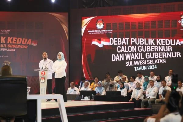 Pasangan calon Gubernur dan Wakil Gubernur Sulsel nomor urut 2, Andi Sudirman Sulaiman-Fatmawati Rusdi (Dok : Ist).