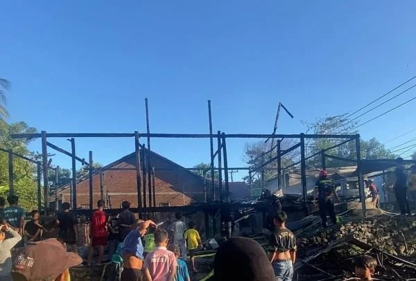 Kondisi pasca kebakaran. (Dok: Ist)