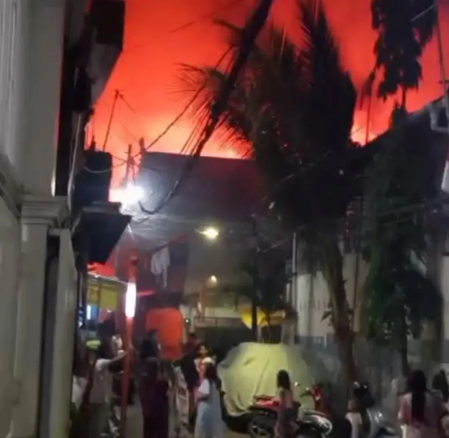 Kebakaran di Bontoala Makassar (Dok: Ist)