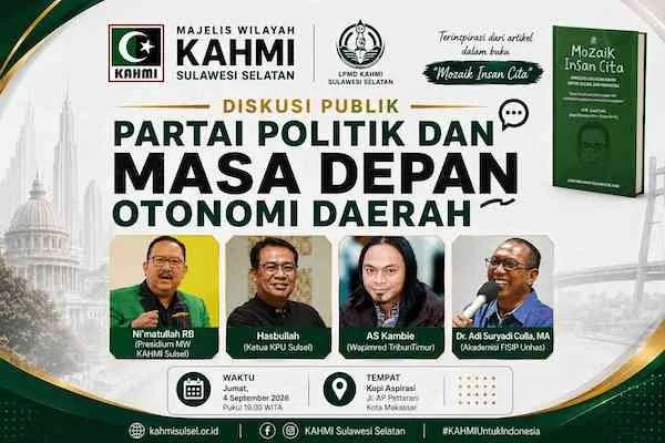 Fly Diskusi Public KAHMI Sulsel (Dok: Ist).