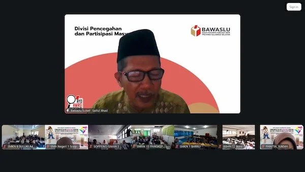 Kick Off Kampanye Damai Pemilihan Ketua OSIS SMA/SMK se-Sulawesi Selatan (Dok: Ist).