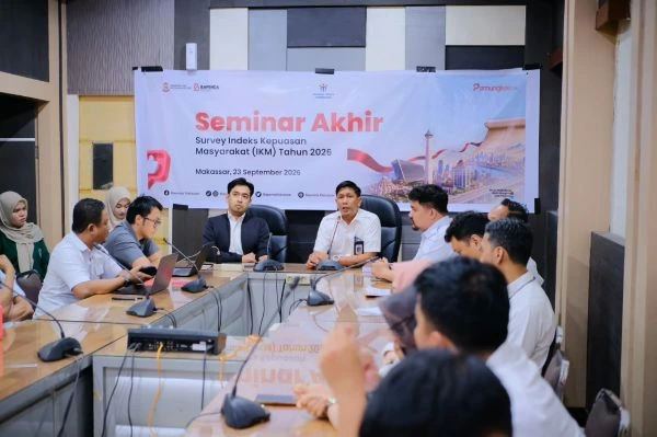Seminar Akhir Pelaksanaan Survei Kepuasan Masyarakat (SKM) Lingkup Bapenda Kota Makassar Tahun Anggaran 2026 (Dok: Ist)