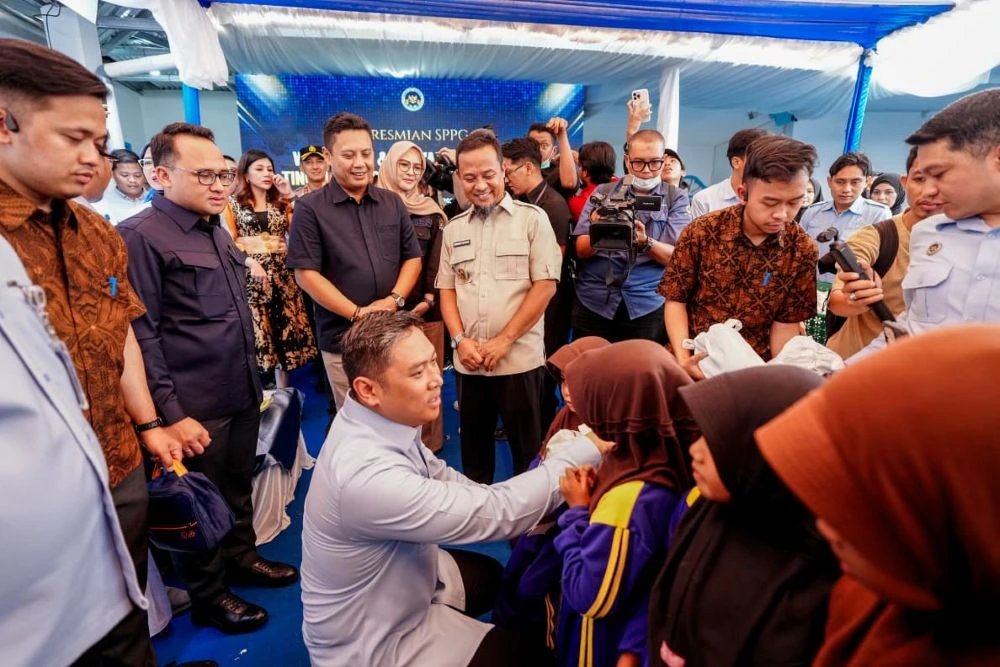 Peresmian Satuan Pelayanan Pemenuhan Gizi untuk wilayah tertinggal, terdepan, dan terluar serta daerah dengan prevalensi stunting tinggi dan sangat tinggi di Desa Timbuseng, Kecamatan Polongbangkeng Timur, Kabupaten Takalar (Dok: Ist)