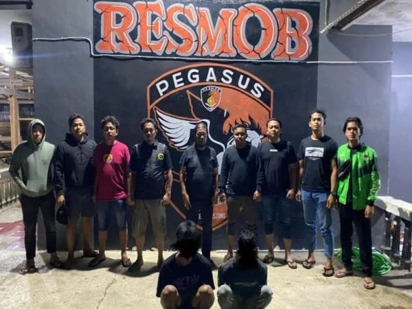 Pelaku saat diamankan Tim Resmob Polres Jeneponto (Dok : Ist).