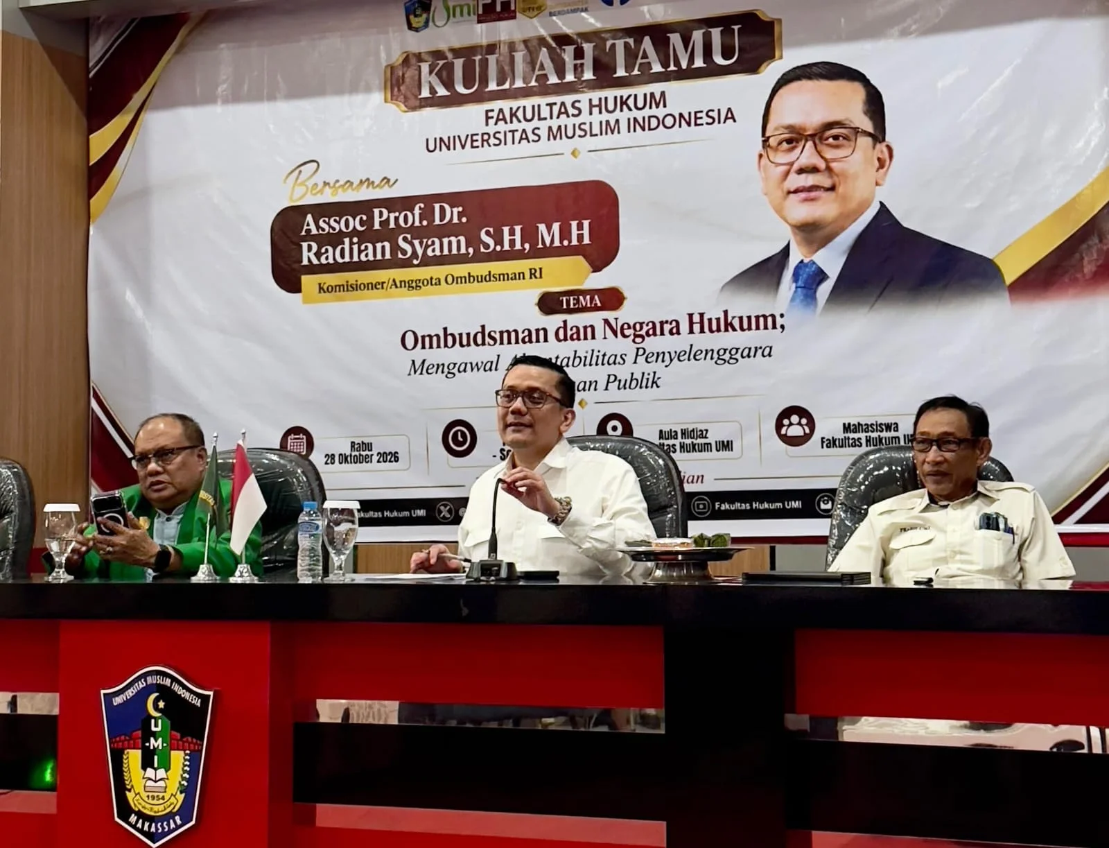 Kuliah Tamu Fakultas Hukum Universitas Muslim Indonesia (Dok: Ist).