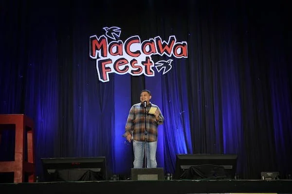Wali Kota Makassar Munafri Arifuddin saat Memberikan Sambutan di Macawa Fest (Dok: Ist).