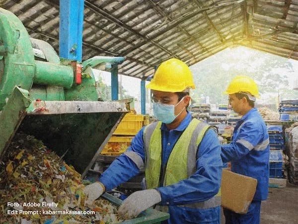 Ilustrasi pengelolaan sampah (Dok: KabarMakassar)