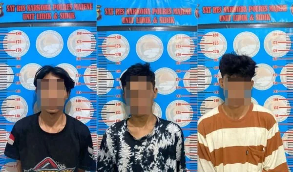 Para pelaku saat berhasil diamankan Polisi (Dok : Ist).