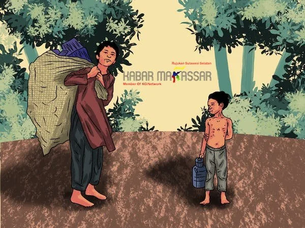 Ilustrasi kemiskinan (Dok: KabarMakassar)